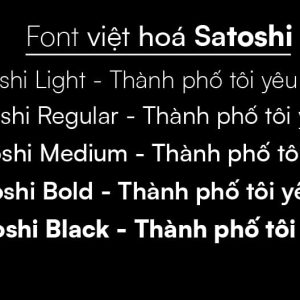 Font việt hoá MJ Satosshi