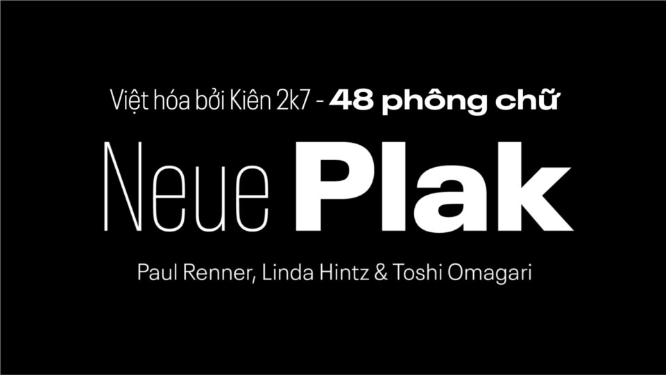 Font Việt Hóa Neue Plak