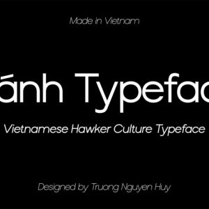 Font Gánh Typeface (4 otf files)