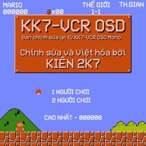 Font tiếng Việt KK7-VCR OSD