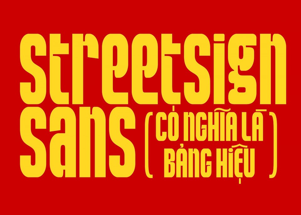 Font tiếng việt StreetSign Sans