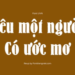 Font Việt Hóa UVN Bo Quen
