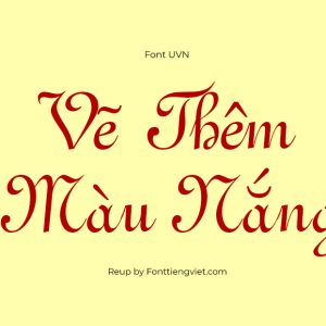 Font Việt Hóa UVN Con Thuy