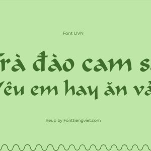 Font Việt Hóa UVN Dung Dan