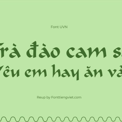 Font Việt Hóa UVN Dung Dan