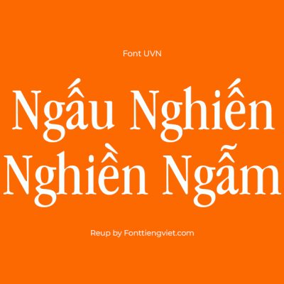 Font Việt Hóa UVN Gia Dinh Hep