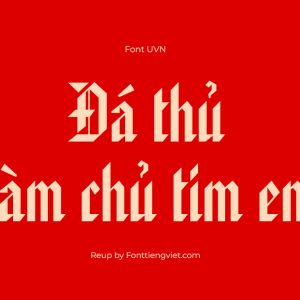 Font Việt Hóa UVN Hoa Ky