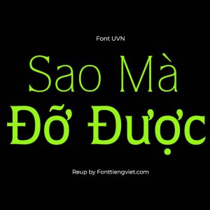 Font Việt Hóa UVN Huong Que