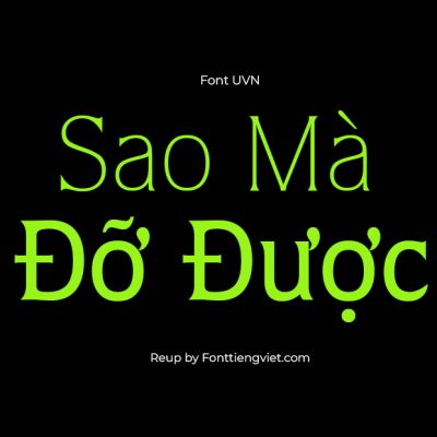 Font Việt Hóa UVN Huong Que