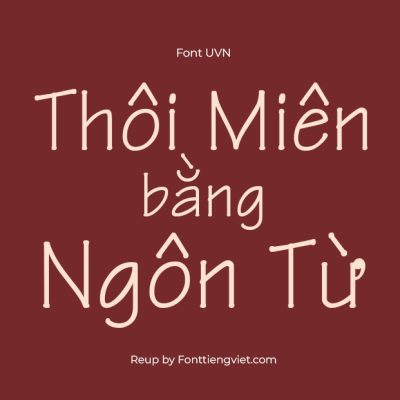 Font Việt Hóa UVN Ky Thuat