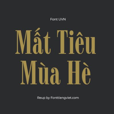 Font Việt Hóa UVN Mot Moi