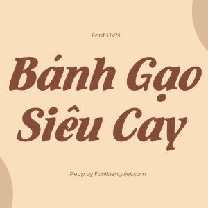 Font Việt Hóa UVN Phuong Tay