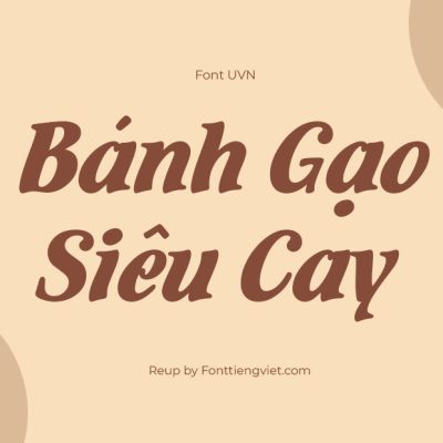 Font Việt Hóa UVN Phuong Tay