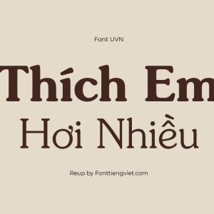 Font Việt Hóa UVN Sai Gon