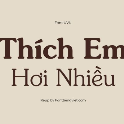 Font Việt Hóa UVN Sai Gon