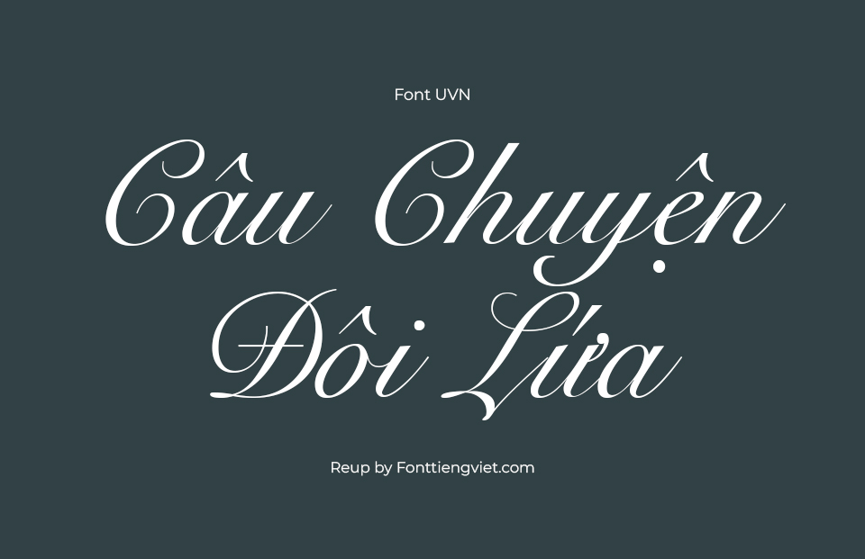Font Việt Hóa UVN Sang Song