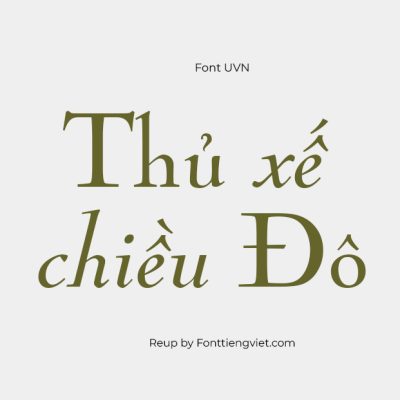 Font Việt Hóa UVN Thang Gieng