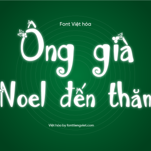 Font Việt hóa 1FTV Austie Bost Happy Holly – Giáng sinh
