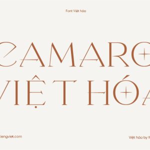 Font Việt hóa 1FTV Camaro