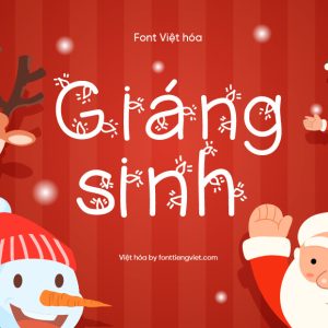 Font Việt hóa 1FTV Christmas Ligtness – Giáng sinh