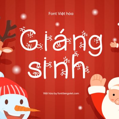Font Việt hóa 1FTV Christmas Ligtness – Giáng sinh
