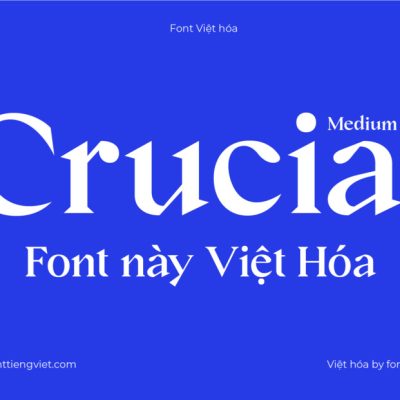 Font Việt hóa 1FTV Crucial Medium ( 2 file )