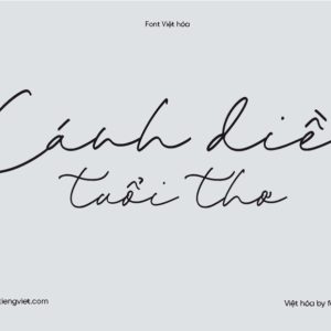 Font Việt hóa 1FTV Eastin Hikary