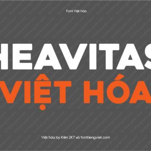 Font Việt hóa 1FTV Heavitas