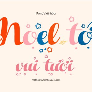 Font Việt hóa 1FTV Hello Christmas – Giáng sinh