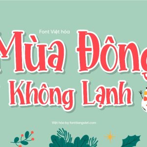 Font Việt hóa 1FTV Hopeful Christmas Solid – Giáng sinh
