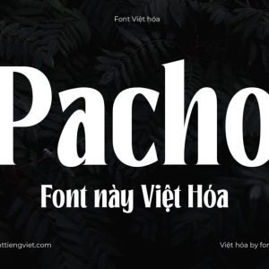 Font Việt hóa 1FTV Pacho
