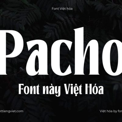 Font Việt hóa 1FTV Pacho