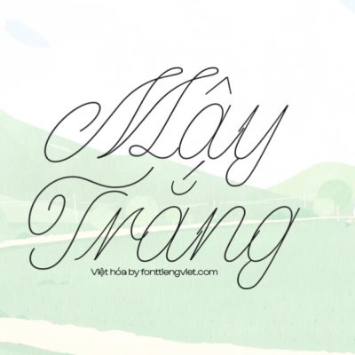 Font Việt hóa 1FTV Pencerio