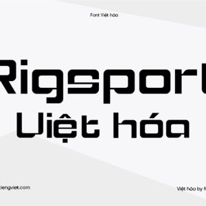 Font Việt hóa 1FTV Rigsport