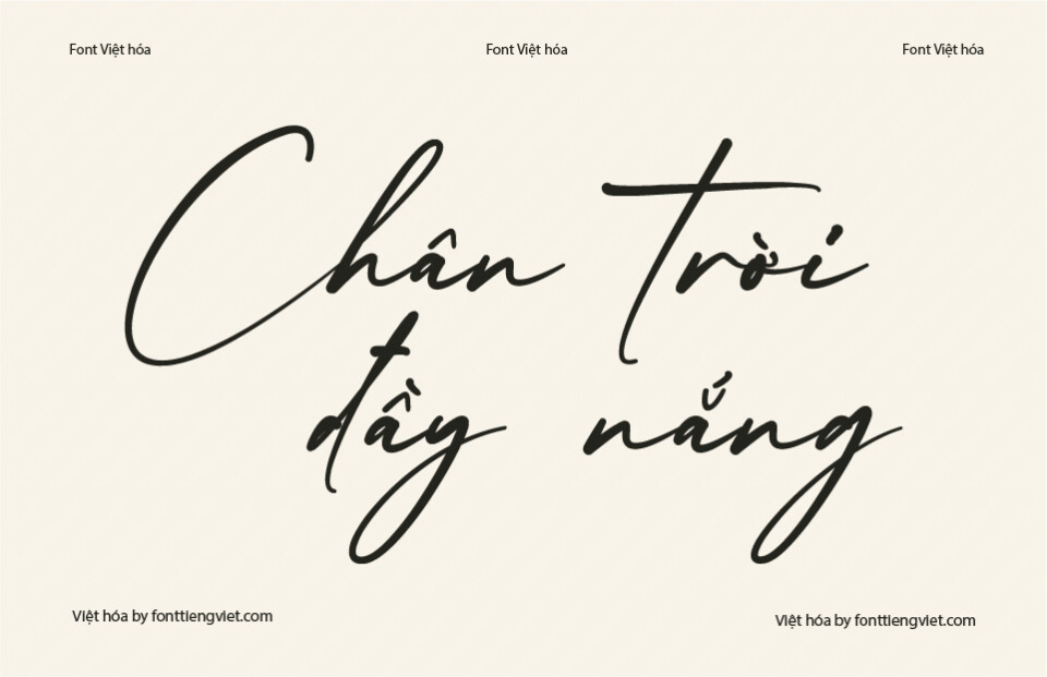 Font việt hoá 1FTV VIP Bethany Avanue