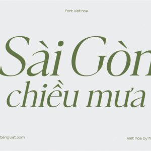 Font Việt hóa 1FTV VIP British Green Italic