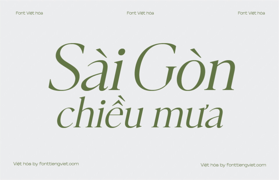 Font Việt hóa 1FTV VIP British Green Italic