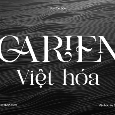 Font Việt hóa 1FTV VIP Carien