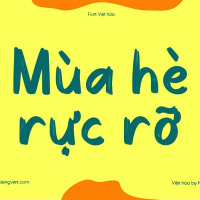 Font Việt hóa 1FTV VIP Cheerful Summer – Brush