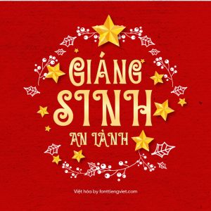 Font Việt hóa 1FTV VIP Christmas Beach – Giáng sinh