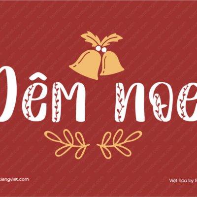 Font Việt hóa 1FTV VIP Christmas Leaf