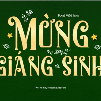 Font Việt hóa 1FTV VIP Christmas Sundaylab – Giáng sinh