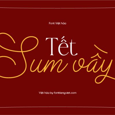 Font Việt hóa 1FTV VIP Christmas Wish monoline – tết