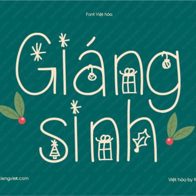 Font Việt hóa 1FTV VIP ChristmasEve