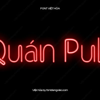 Font Việt hóa 1FTV VIP Clip – Kiểu Neon