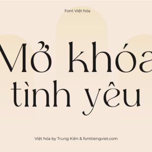 Font Việt hóa 1FTV VIP Ergisa