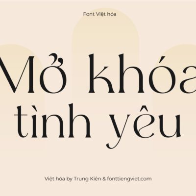 Font Việt hóa 1FTV VIP Ergisa