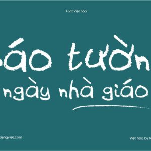 Font Việt hóa 1FTV VIP Holidays Homework – Phấn