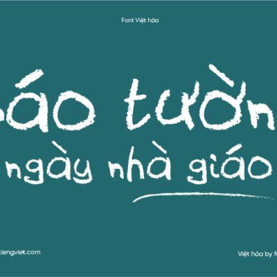 Font Việt hóa 1FTV VIP Holidays Homework – Phấn