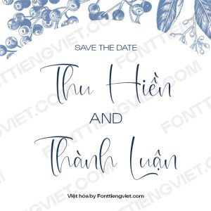 Font Việt hóa 1FTV VIP Sparkle Perfection – Font thiệp cưới